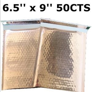Bubble mailers 6.5 x 9 Rose Gold